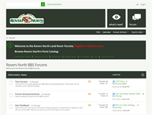 Tablet Screenshot of forums.roversnorth.com